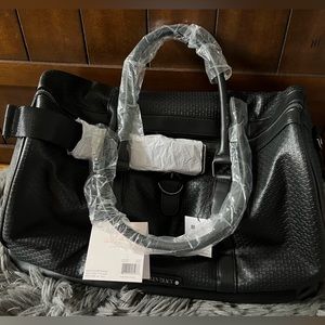 Ellen Tracy Large Woven Duffle